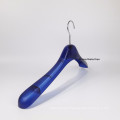 DL447A BYFORE Dark blue transparent male business suit hanger plastic hanger elegant hanger with round hook